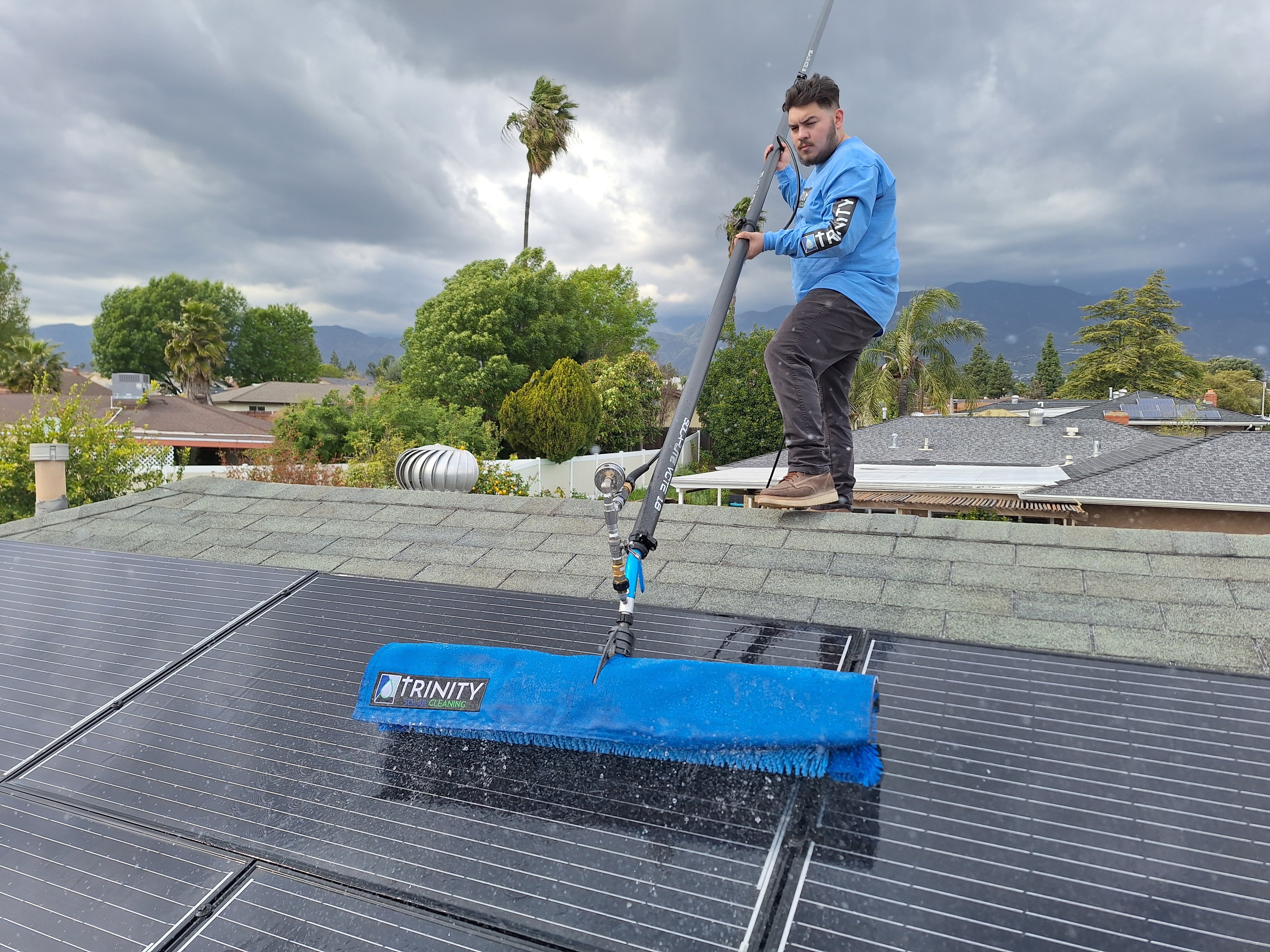 Trinity Solar Cleaning team at work
